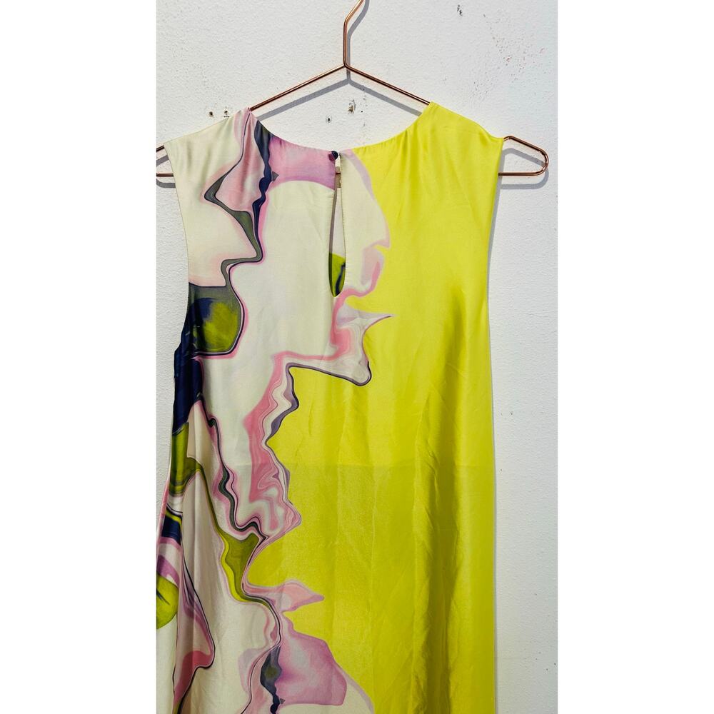 MISA Los Angeles Multicolored Abstract Floral Ruffle Smocked Waist Sylvie Dress - Picture 11 of 16